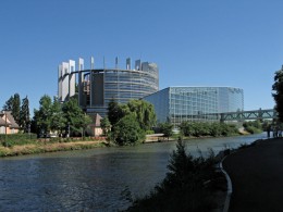  Strassburg Europaparlament Westseite