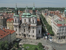  Jahresausflug 2005  Prag  Blick auf die Skt. Niklaskirche
