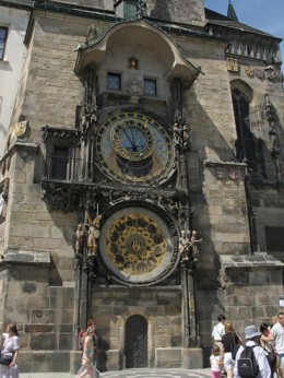  Jahresausflug 2005  Prag  Astronomische Uhr am Altstaedter Rathausturm